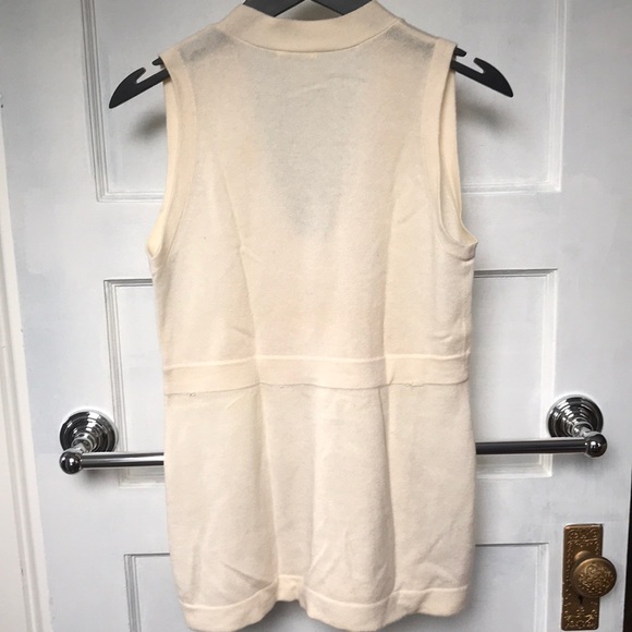 JCrew cream cashmere sweater vest S - Picture 7 of 8